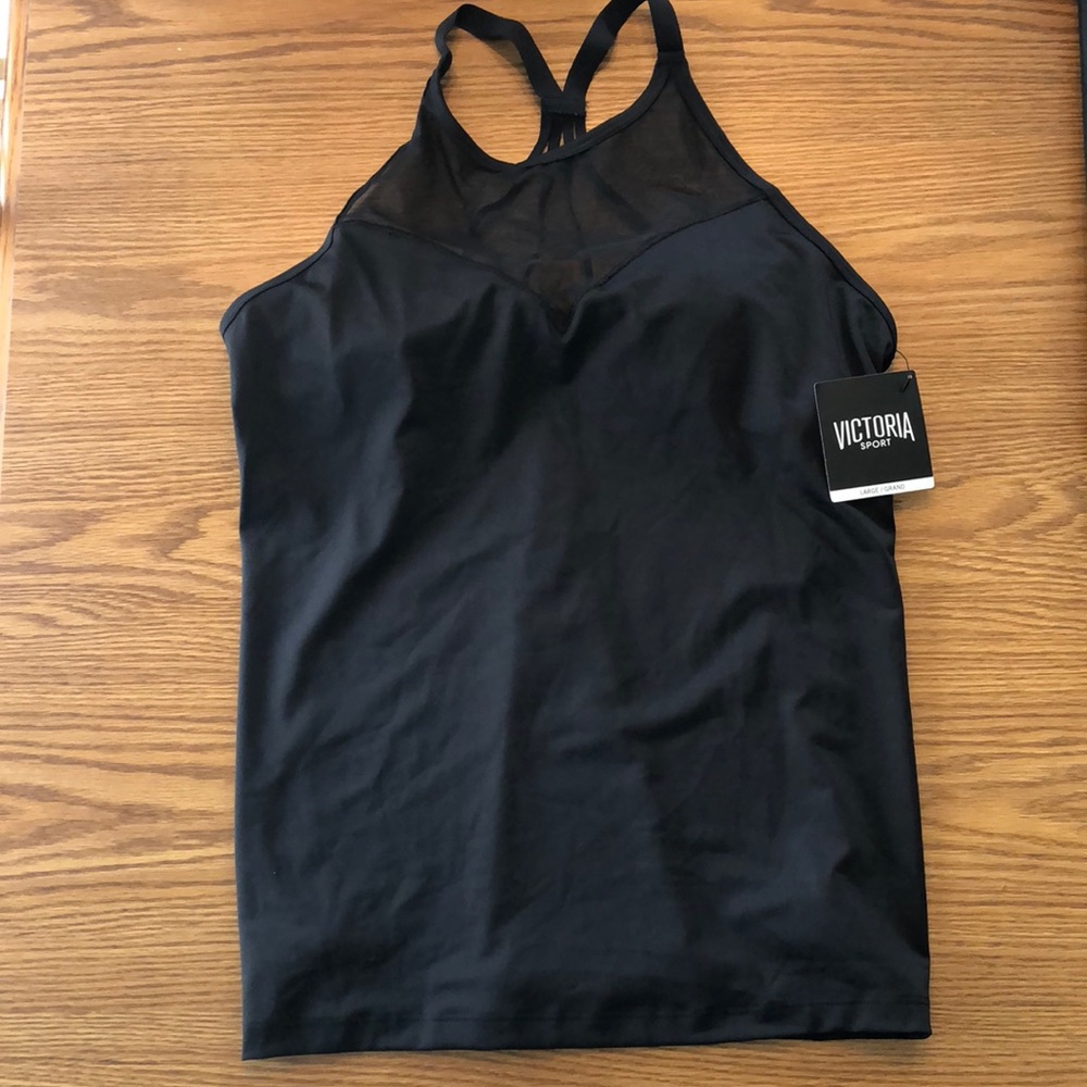 Victoria’s Secret built in bra strappy tank size L